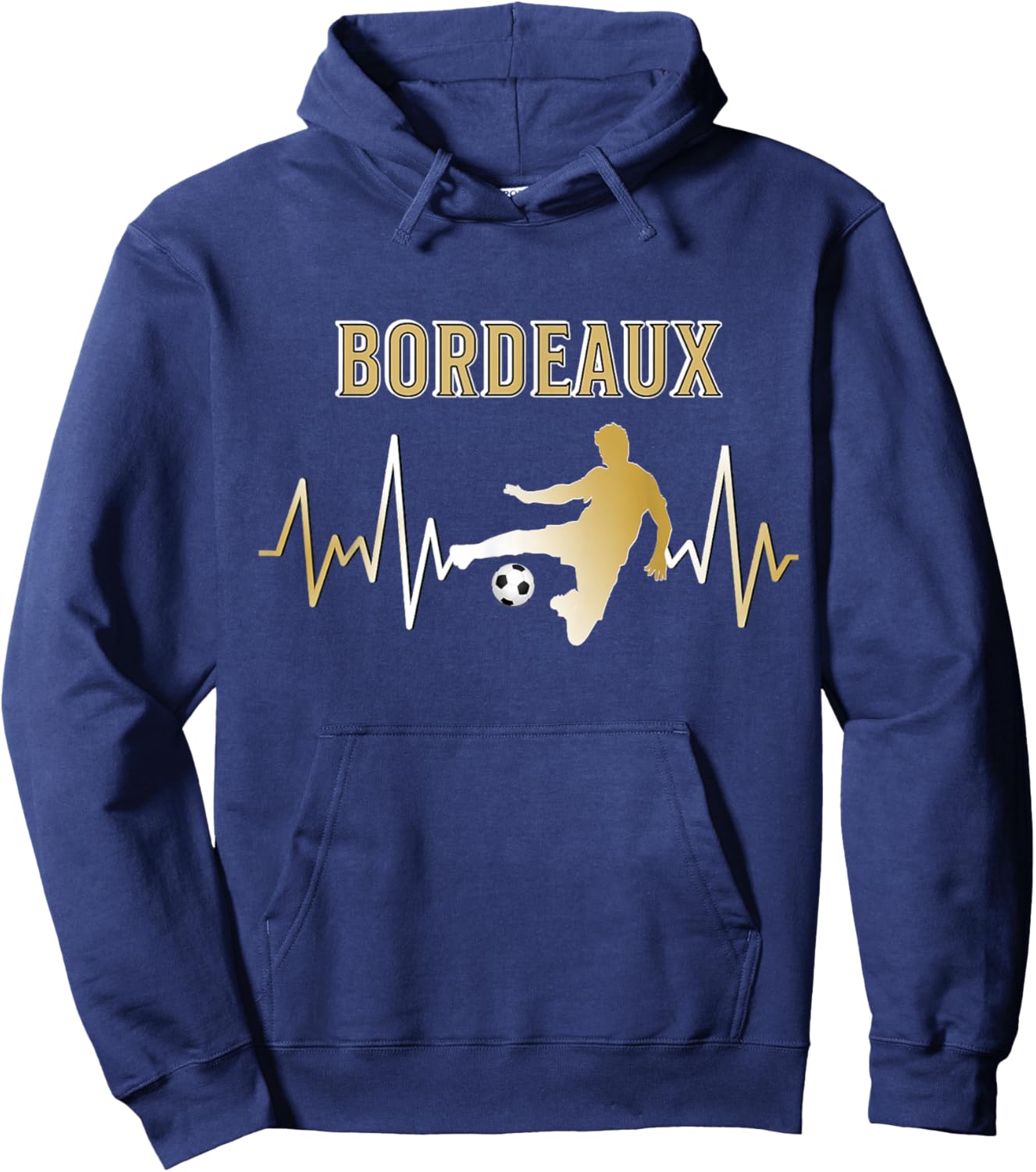 Bordeaux Football Supporter Gift , Black, S Hoodie - Hoodie | Navy