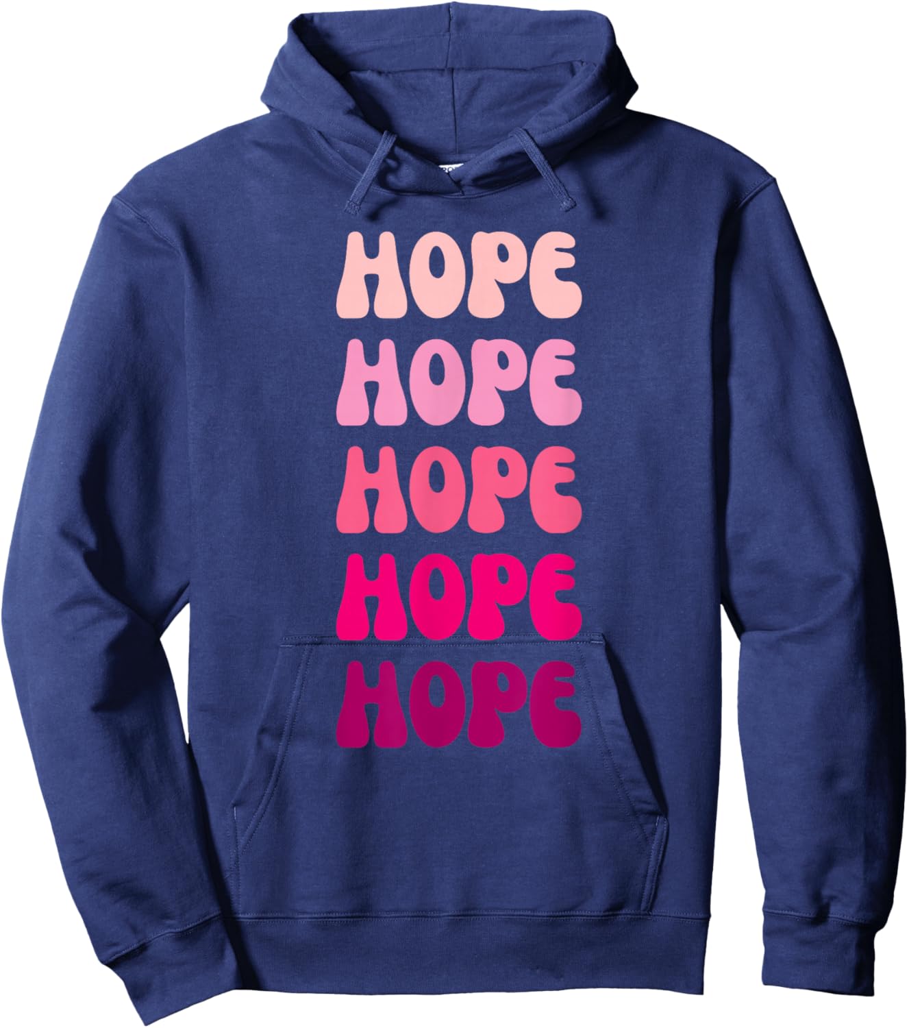 Hope First Name Minimalist Design Hoodie - Hoodie | Navy