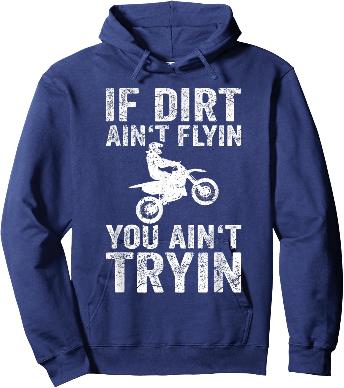 4T Dirt Bike Shirts Motocross Hoodie - Hoodie | Navy