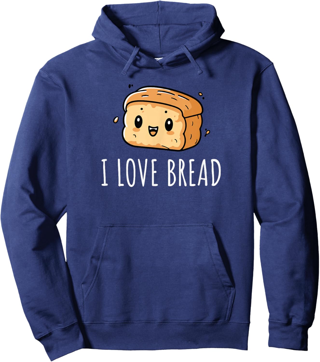 I Love Bread Hoodie - Hoodie | Navy