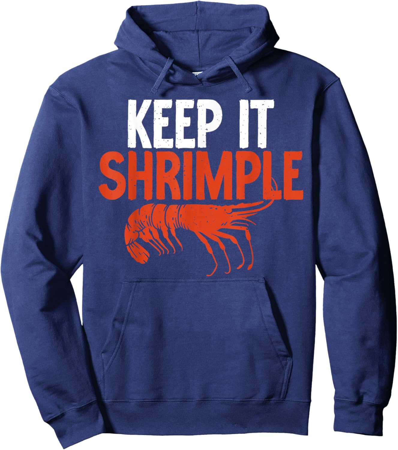 Keep it Shrimple funny Shrimp Lover Hoodie - Hoodie | Navy