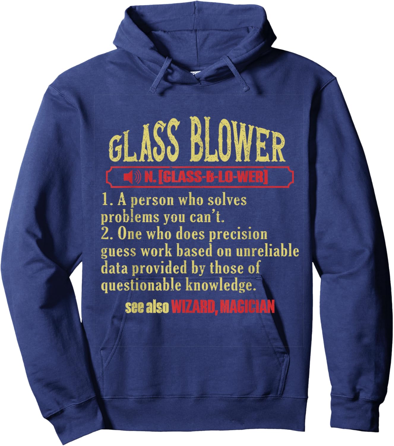 Glassblowing Glass Blower Glass Blowing Hoodie - Hoodie | Navy