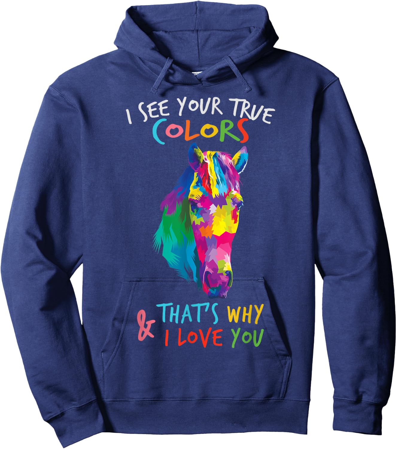 Autism Awareness Horse It's Ok to be Different Hoodie - Hoodie | Navy