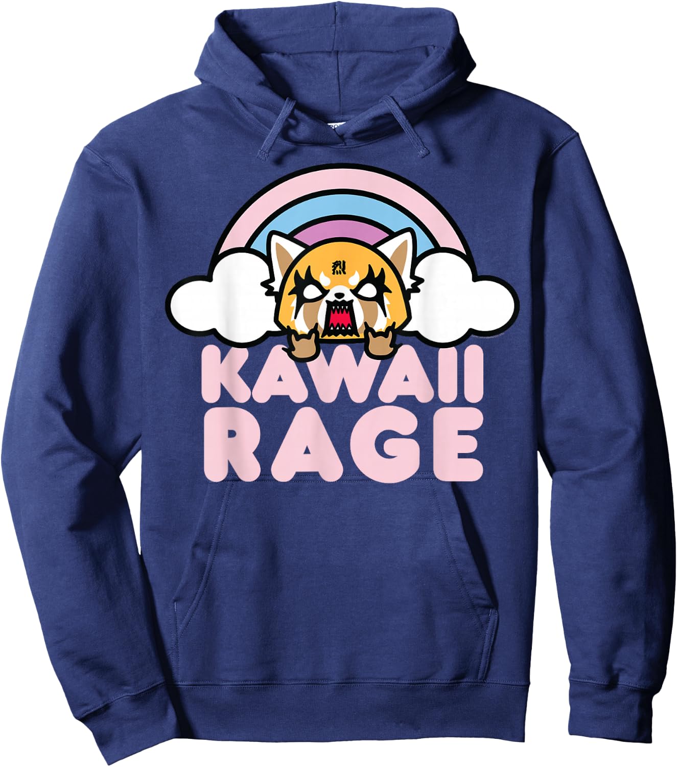 Aggretsuko Kawaii Rage Hoodie - Hoodie | Navy