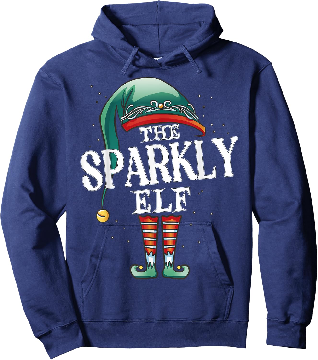 Sparkly Elf Christmas Group Xmas Pajama Party Hoodie - Hoodie | Navy