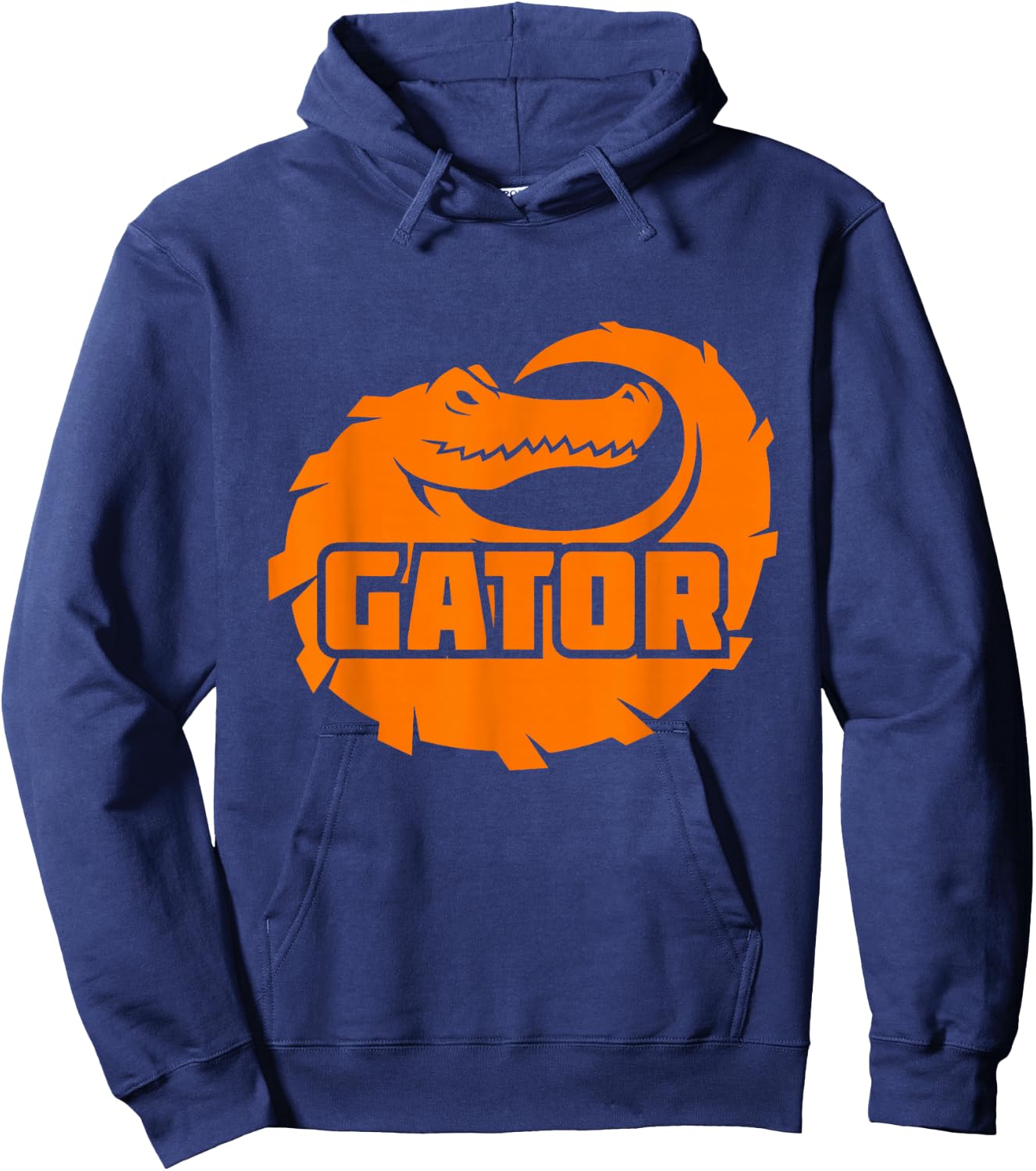Gator Orange Alligator Hoodie - Hoodie | Navy