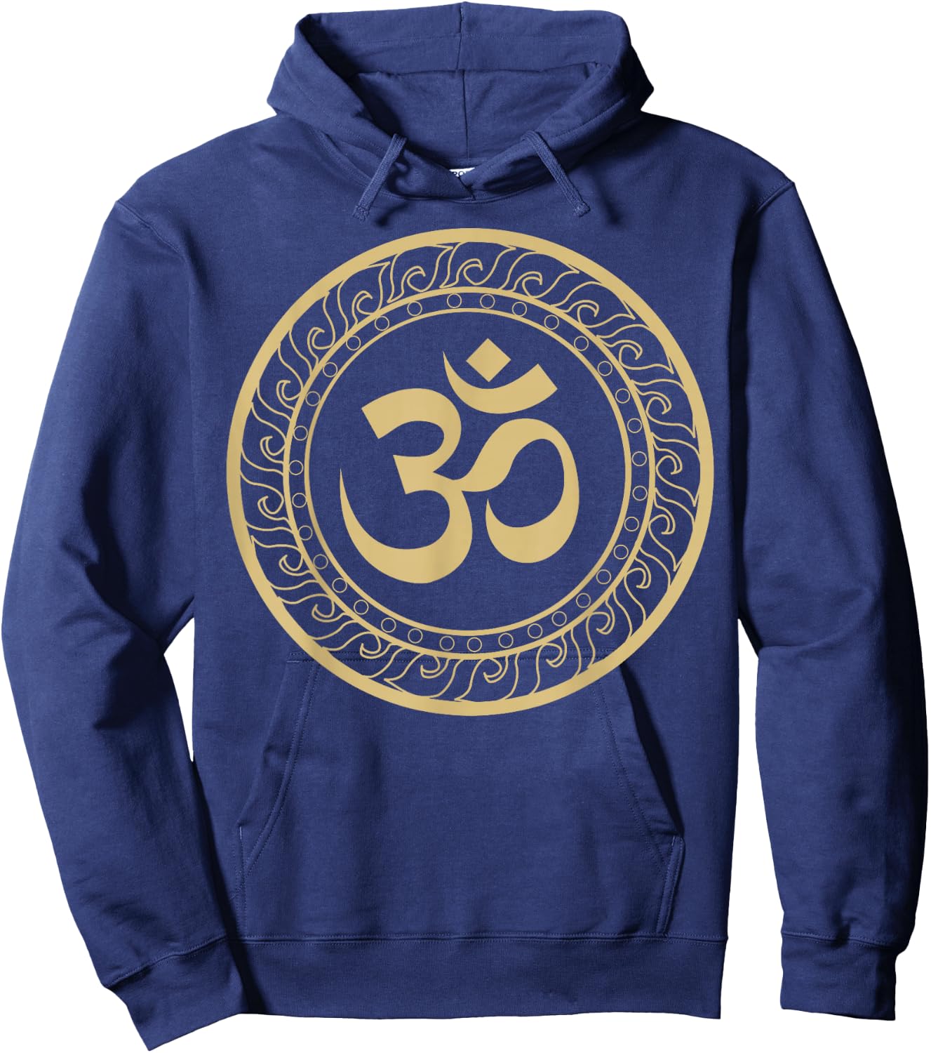 Om Ohm Aum Symbol Spiritual Yoga Hoodie - Hoodie | Navy