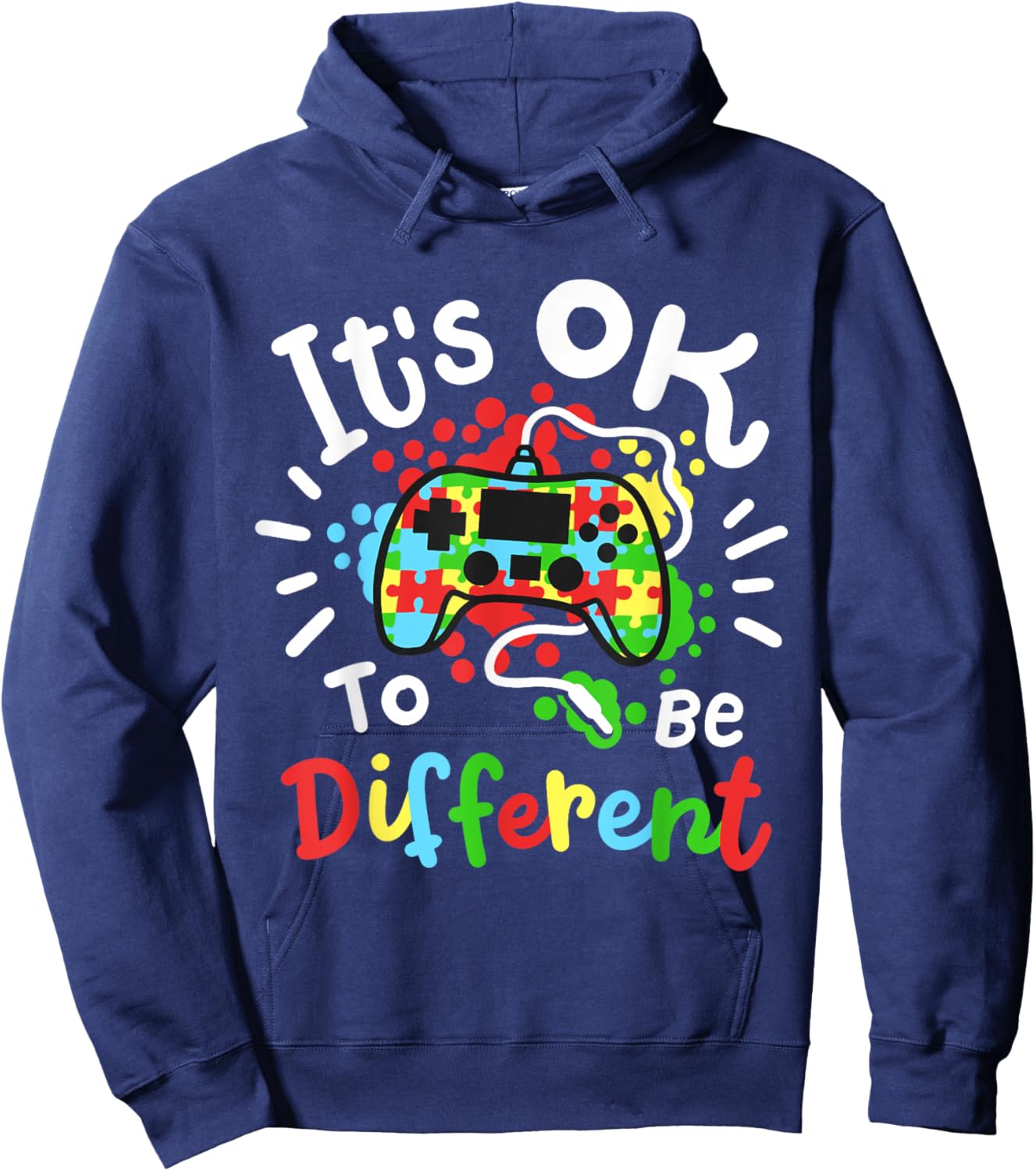 Autism Awareness Gamer Hoodie - Hoodie | Navy