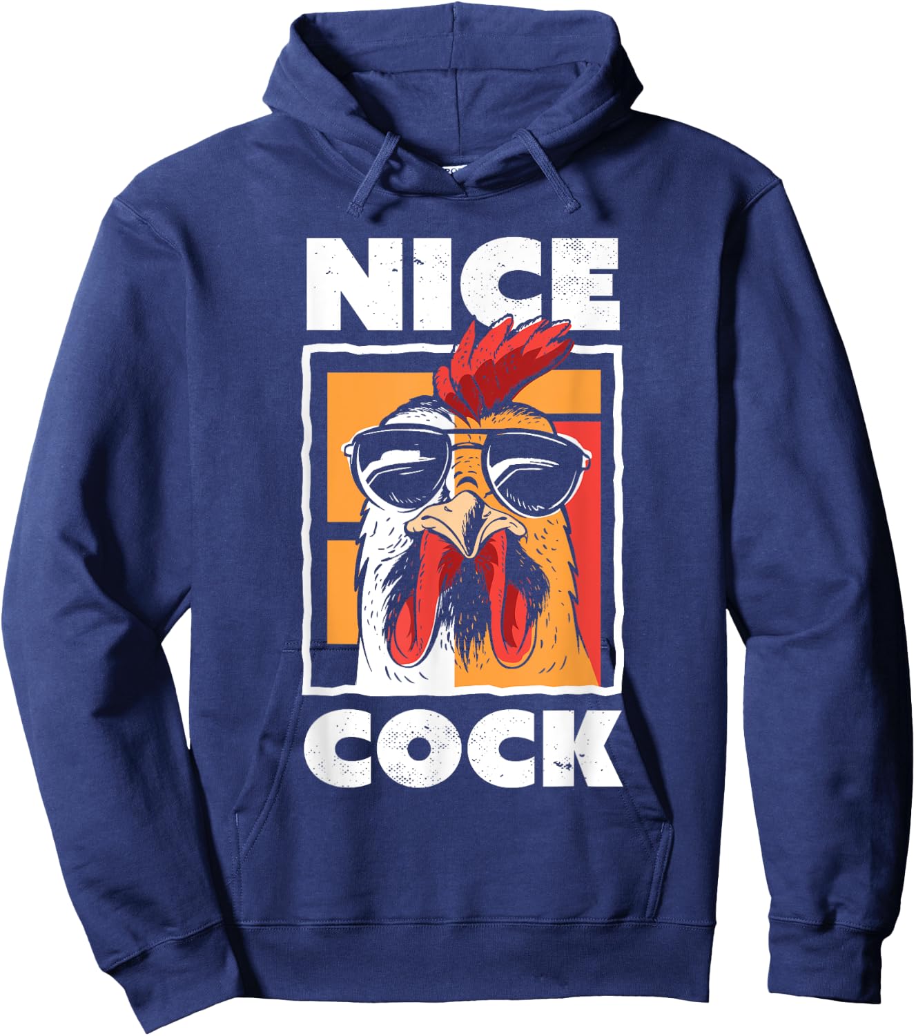 Chicken Farming Funny Nice Cock Gift Hoodie - Hoodie | Navy