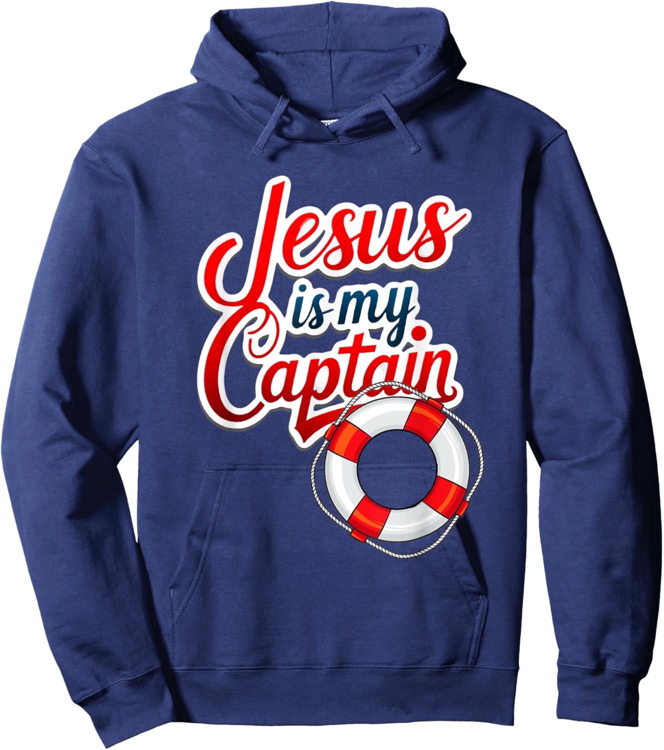 Jesus is my Captain Hoodie - Hoodie | Navy
