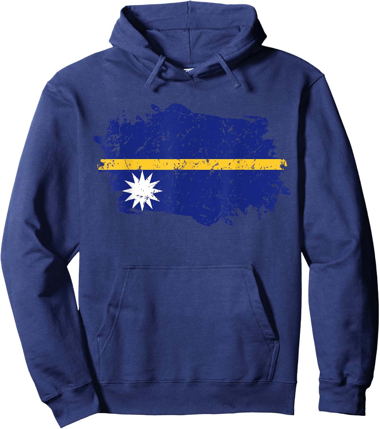 Nauru Flag Design Grunge Country Flag Nauru Hoodie - Hoodie | Navy