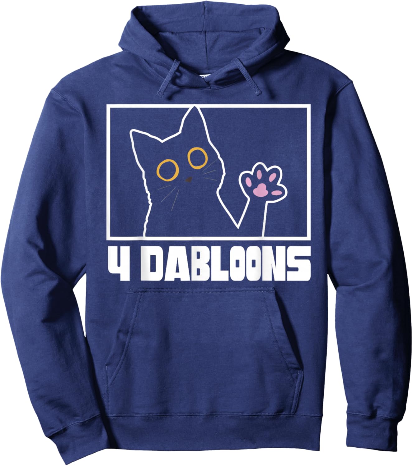 Doubloons Funny Cat Meme Doubloons Cat Dabloon Hoodie - Hoodie | Navy