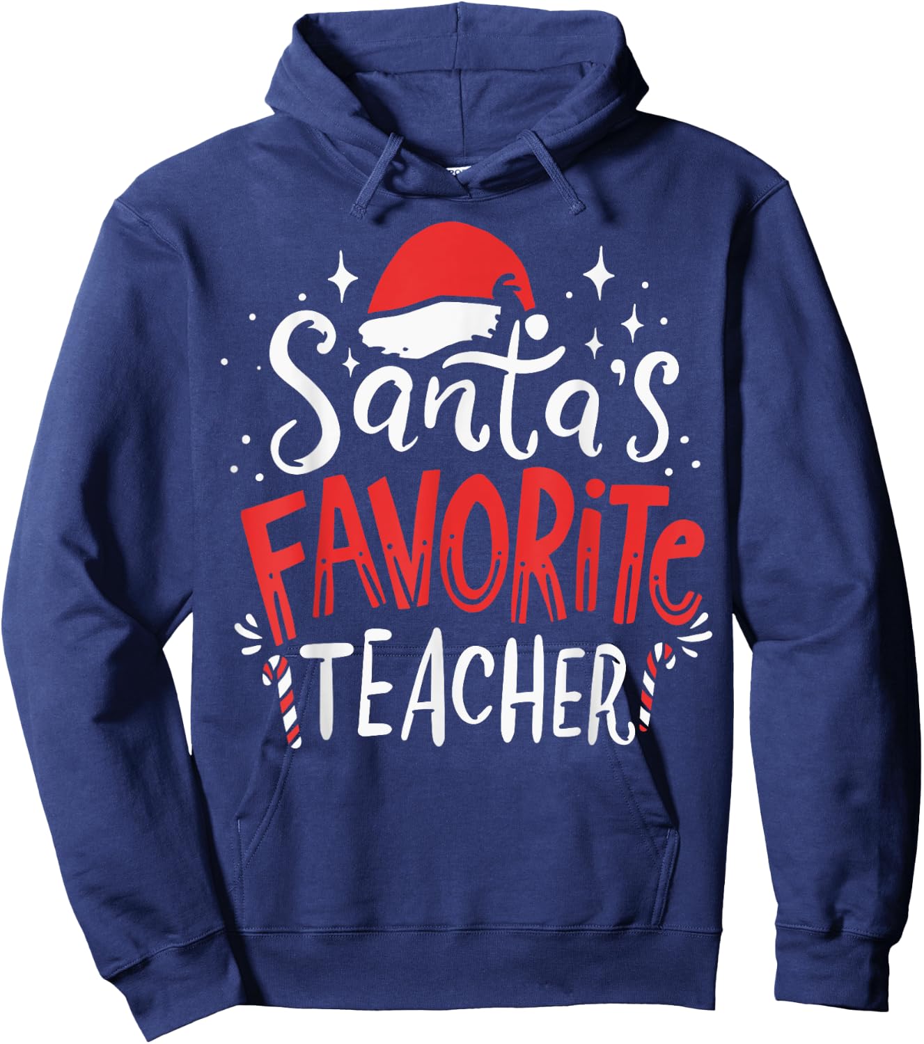 Christmas Teacher Hoodie - Hoodie | Navy