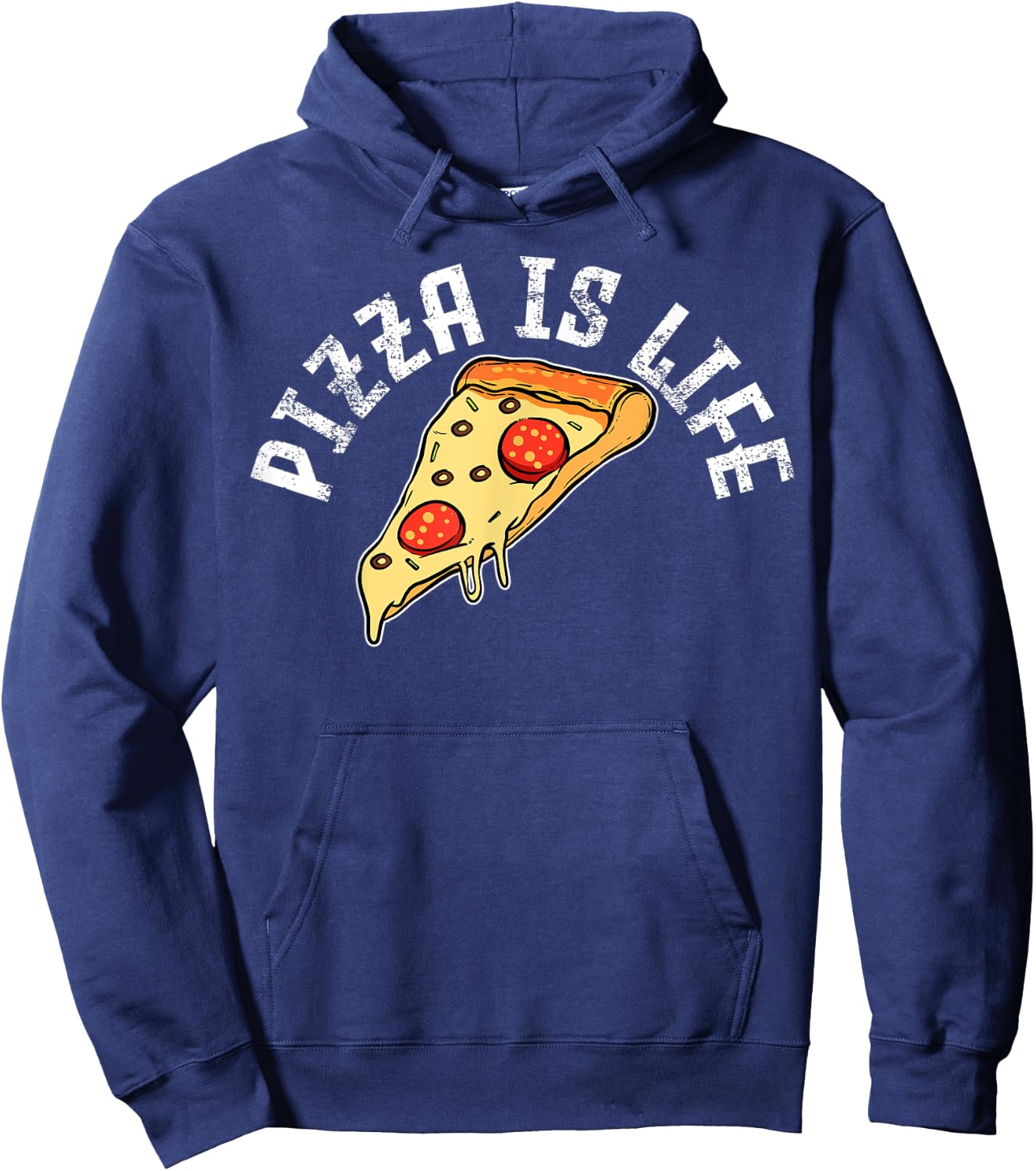 Pizza Is Life Hoodie - Hoodie | Navy