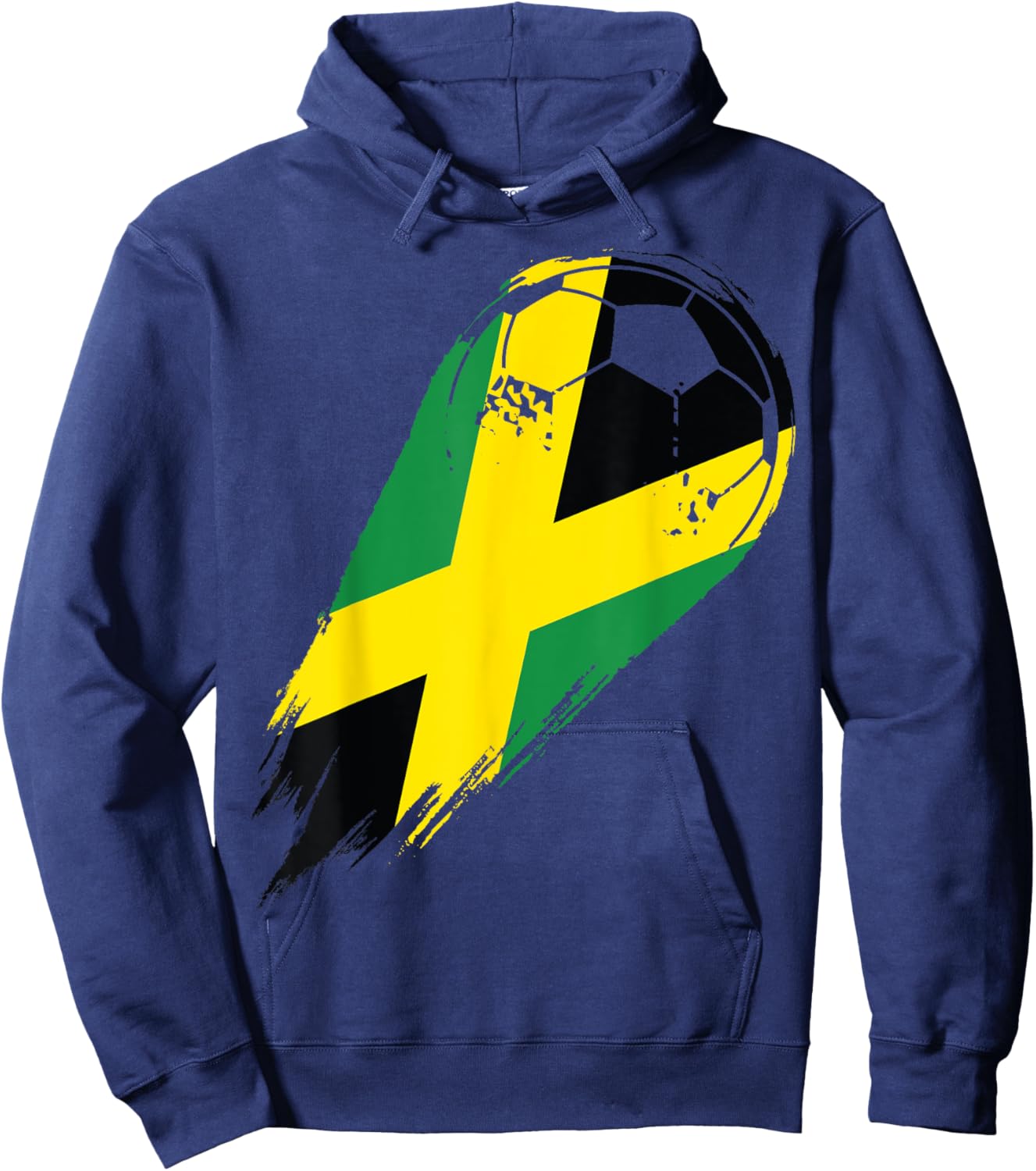 Soccer with flag of Jamaica Hoodie - Hoodie | Navy