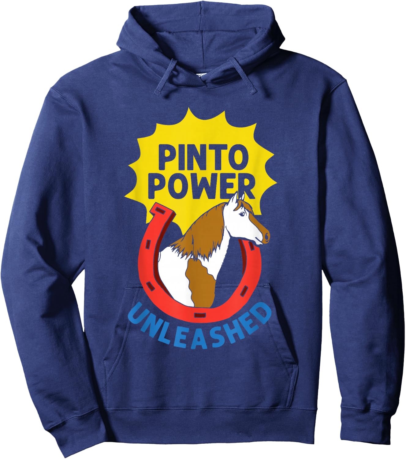 Pinto Horse Outfit and Pinto Horse Hoodie - Hoodie | Navy