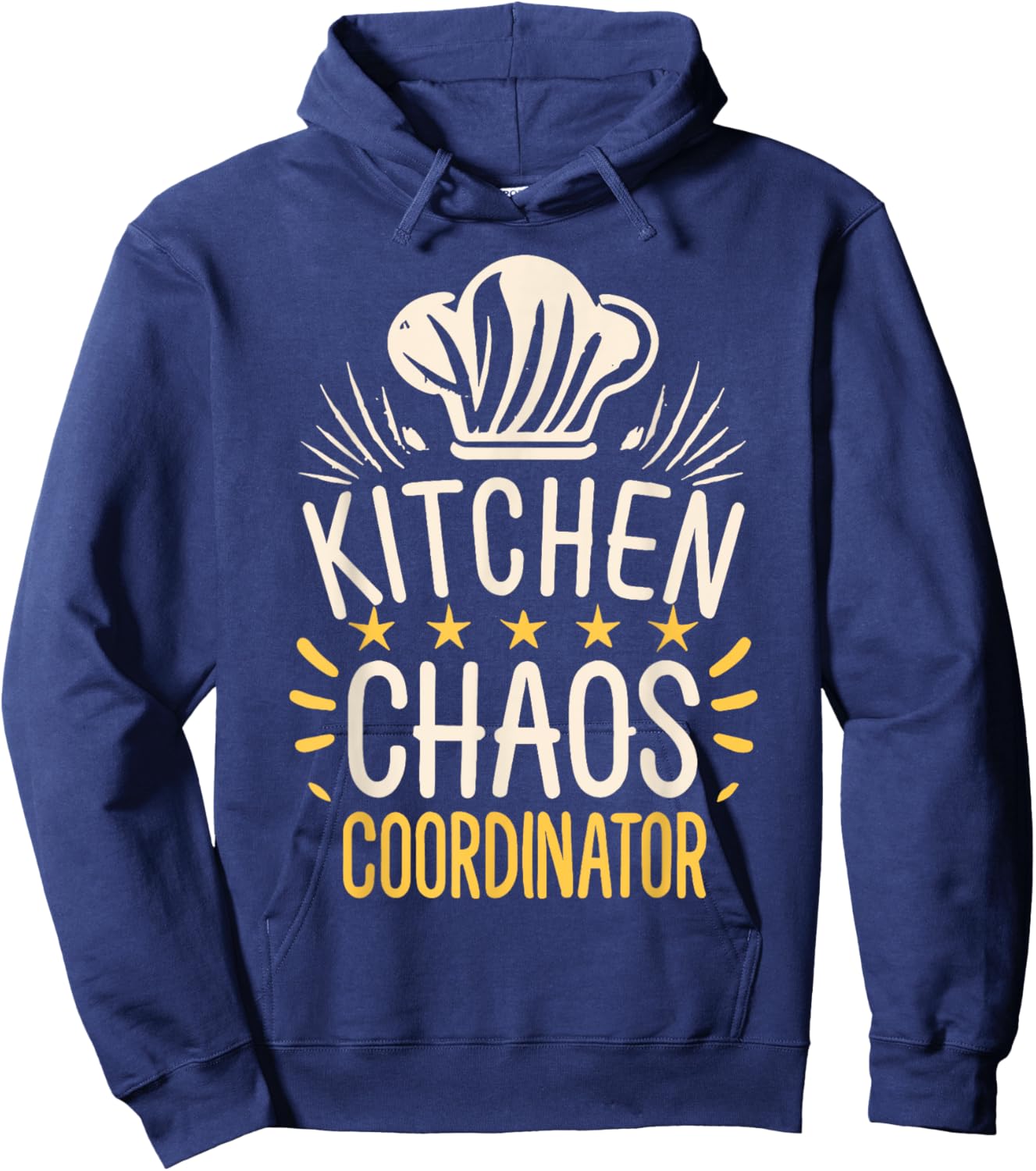 Kitchen Chaos Coordinator Funny Chef Humor Hoodie - Hoodie | Navy