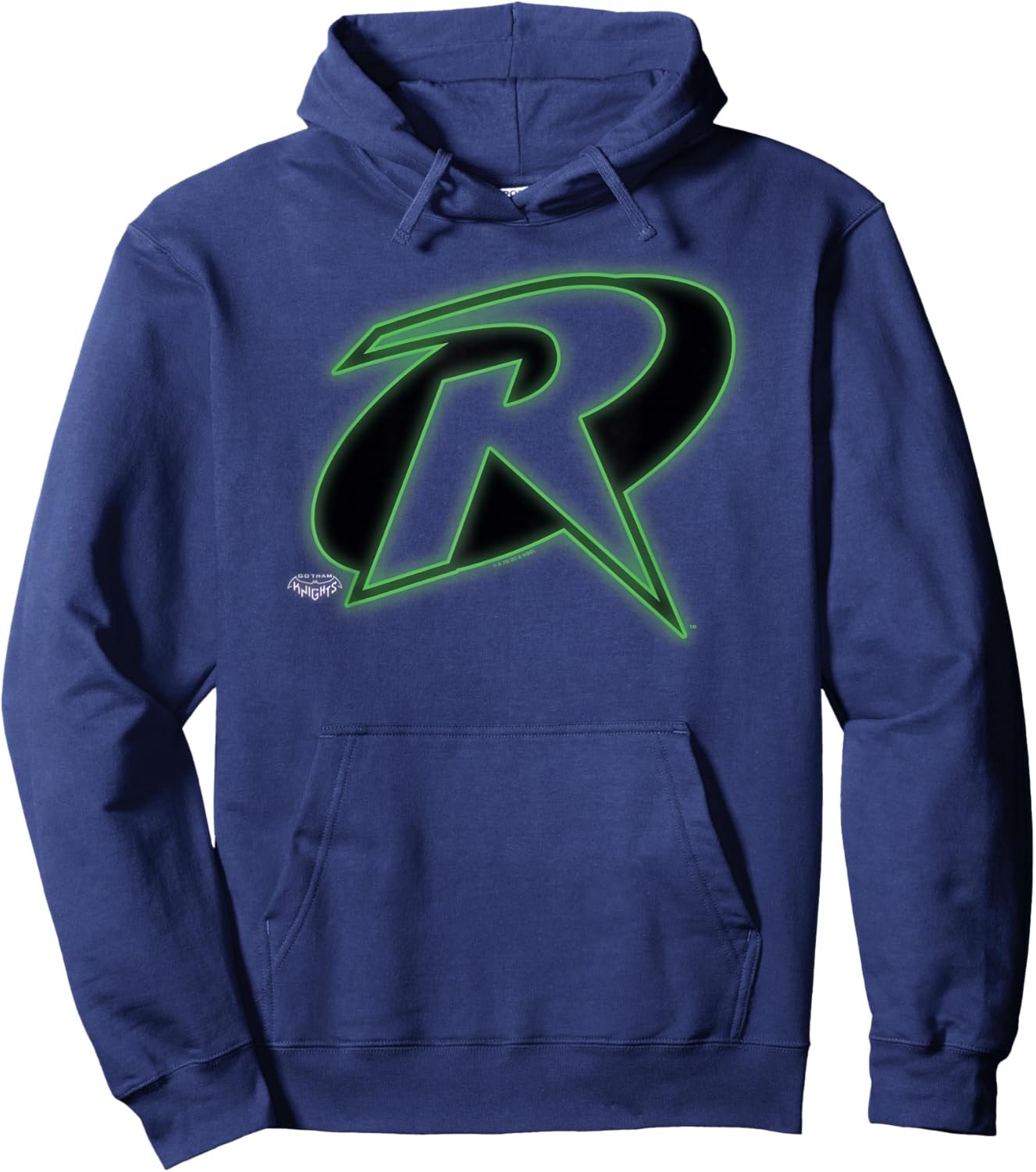 Gotham Knight Robin Logo Hoodie - Hoodie | Navy