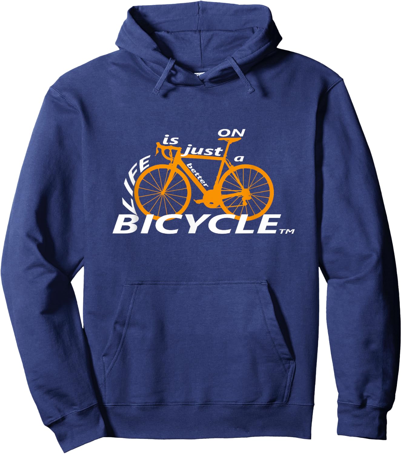Life is just better on a bicycle Hoodie - Hoodie | Navy