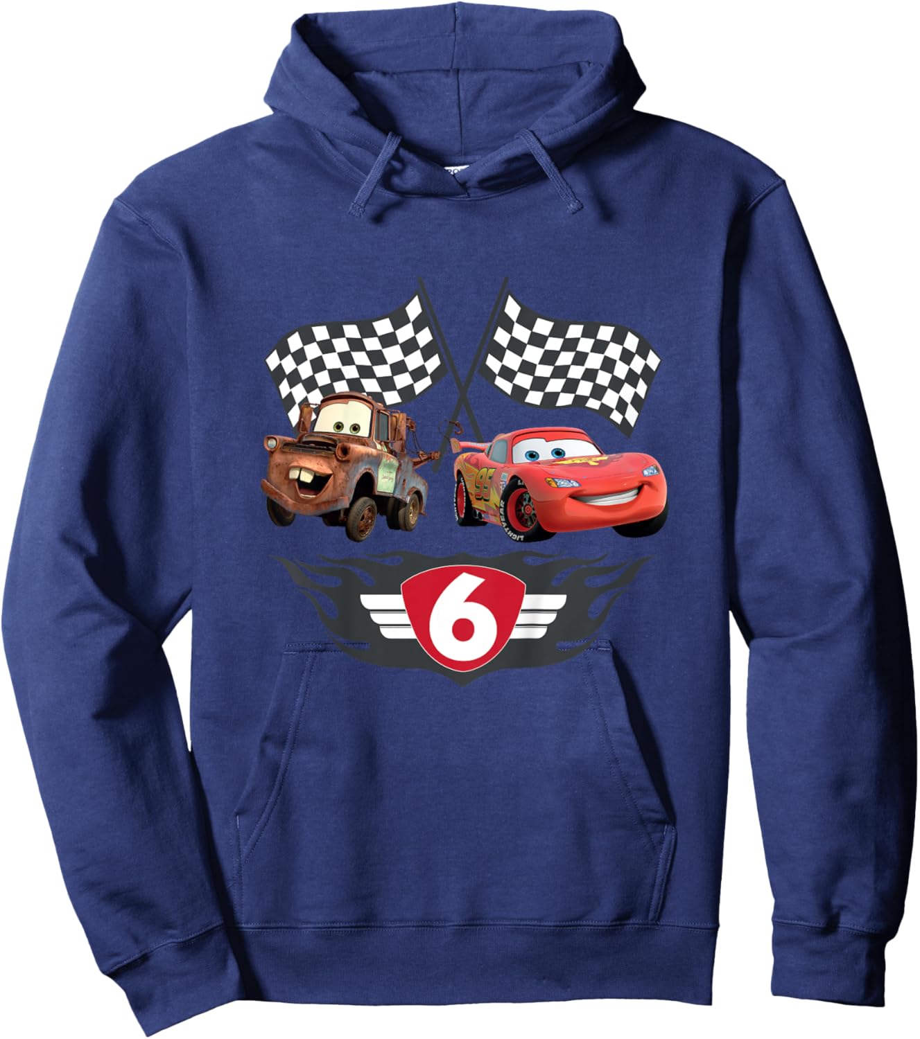 Kinder Cars 6 Geburtstag Hoodie - Hoodie | Navy