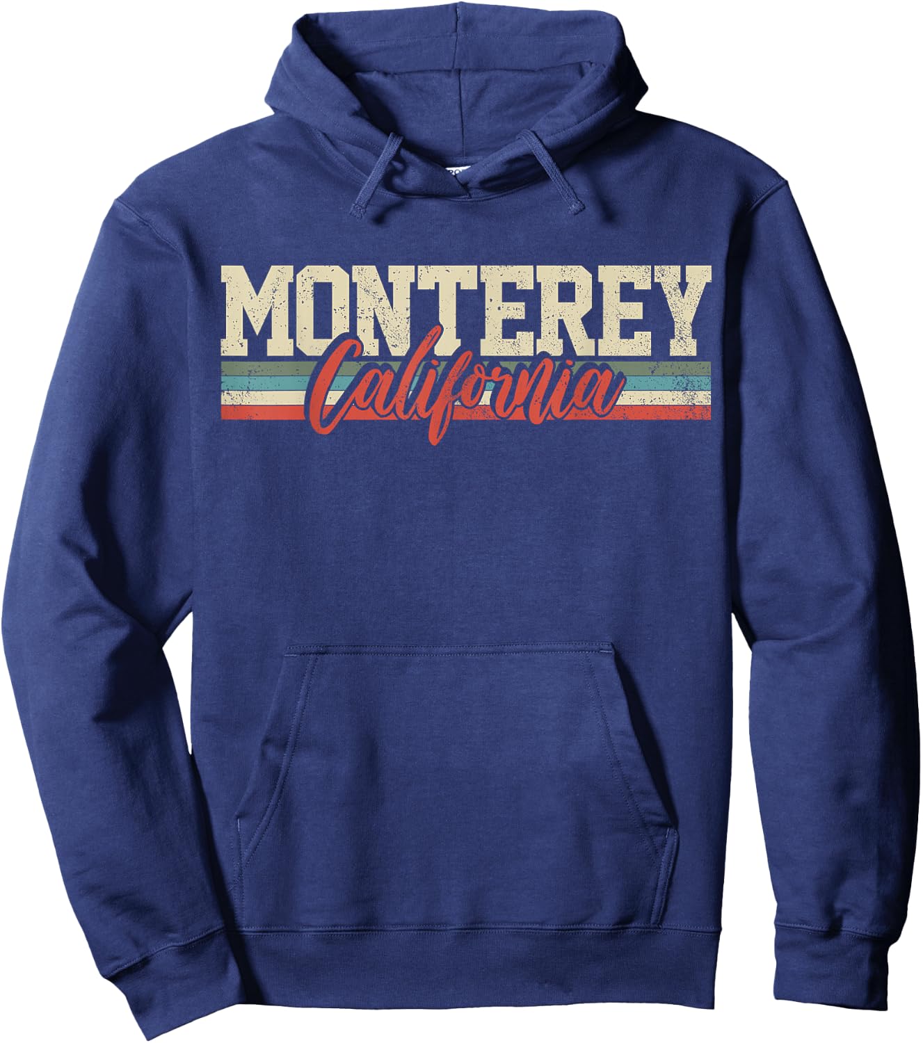 Monterey California Retro Vintage Hoodie - Hoodie | Navy