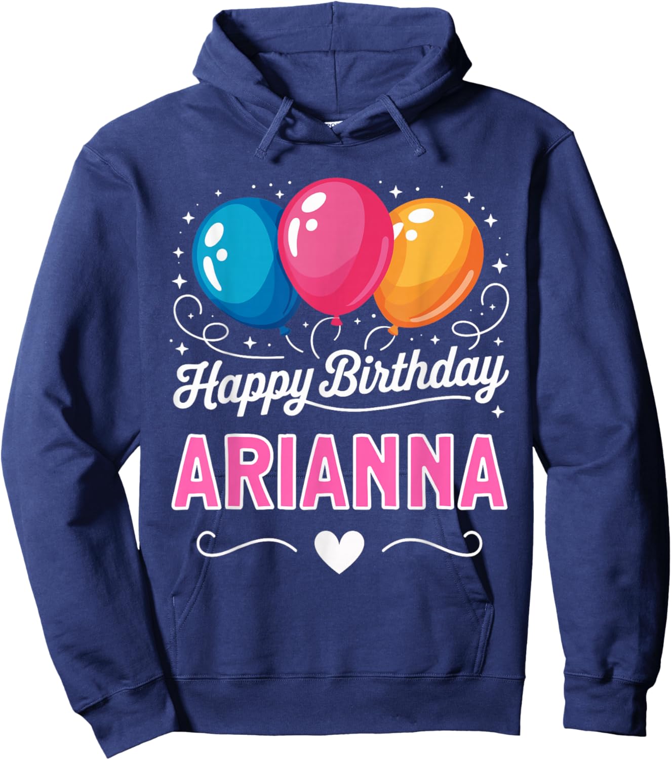 Happy Birthday Arianna Hoodie - Hoodie | Navy
