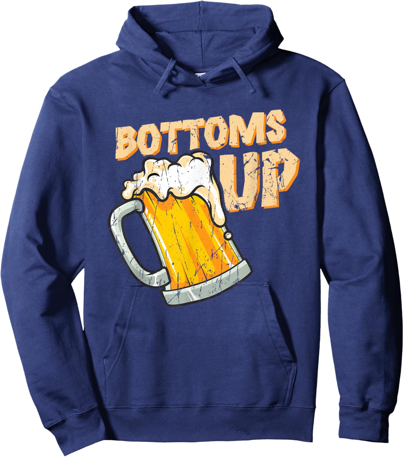Bottoms up - Drinking Hoodie - Hoodie | Navy