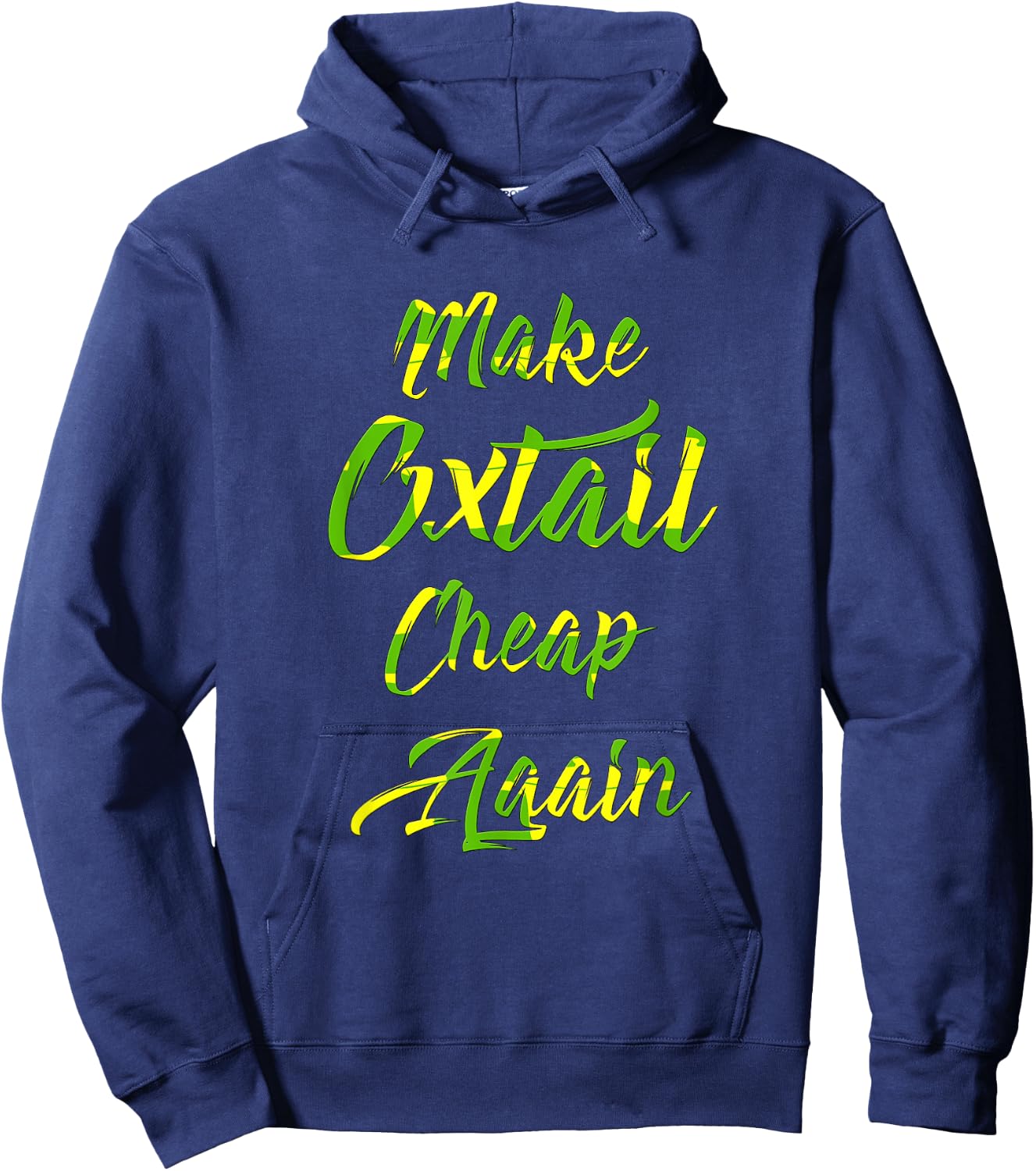Make Oxtail Cheap Again Jamaican Gift Hoodie - Hoodie | Navy