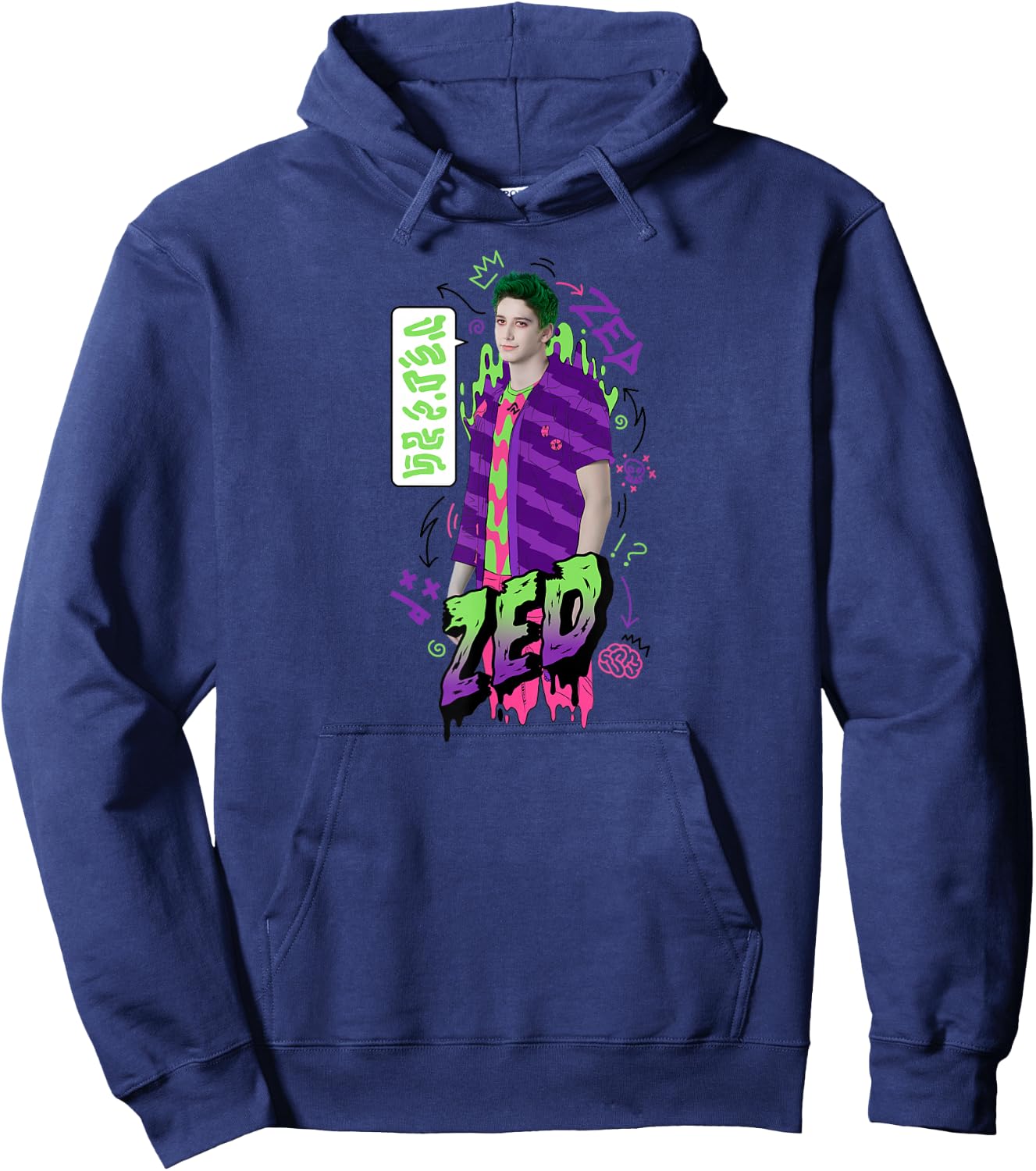 Zombies 2 - Zombie Zed Hoodie - Hoodie | Navy