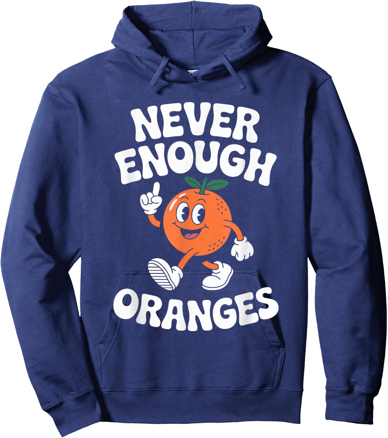 Funny Orange or Oranges Retro Hoodie - Hoodie | Navy