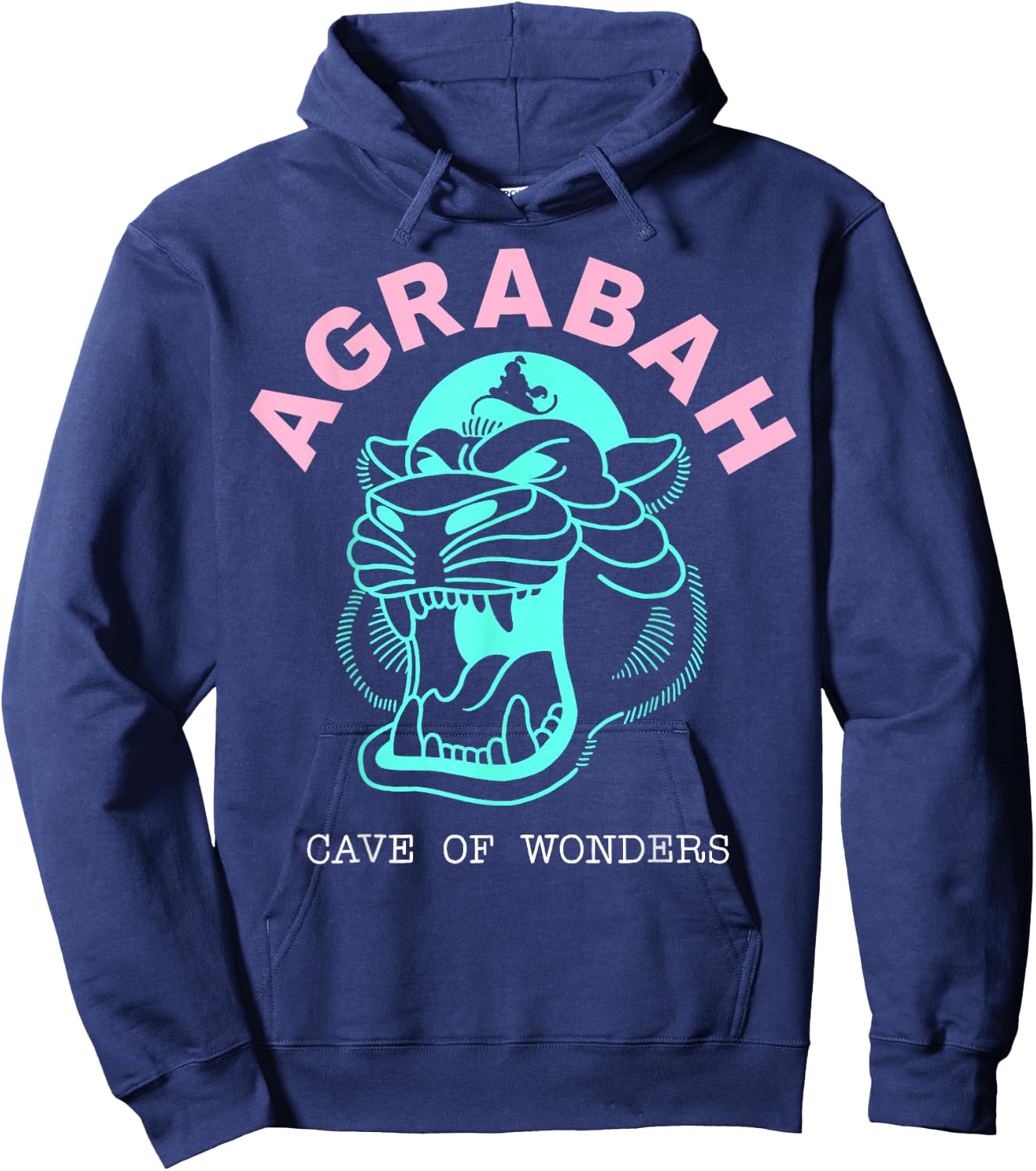 Disney Aladdin Agrabah Tiger Cave Of Wonders Hoodie - Hoodie | Navy