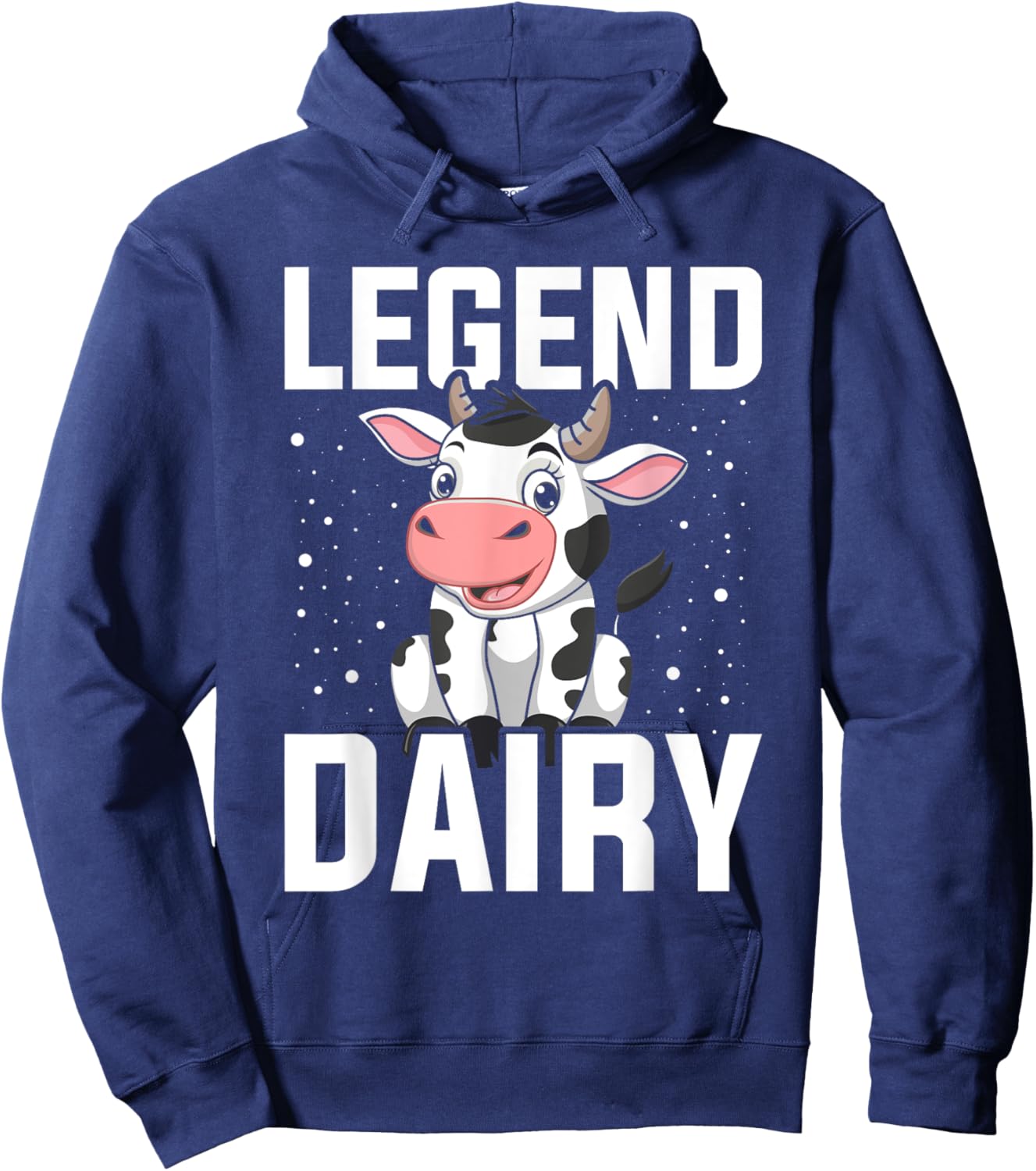 Cow - Legendairy - Cow Print - Pun Hoodie - Hoodie | Navy