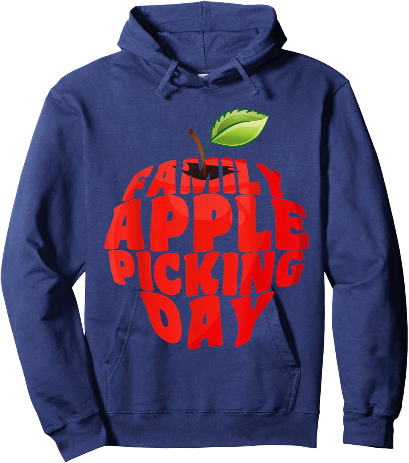 Family Apple Picking Day Hoodie - Hoodie | Navy