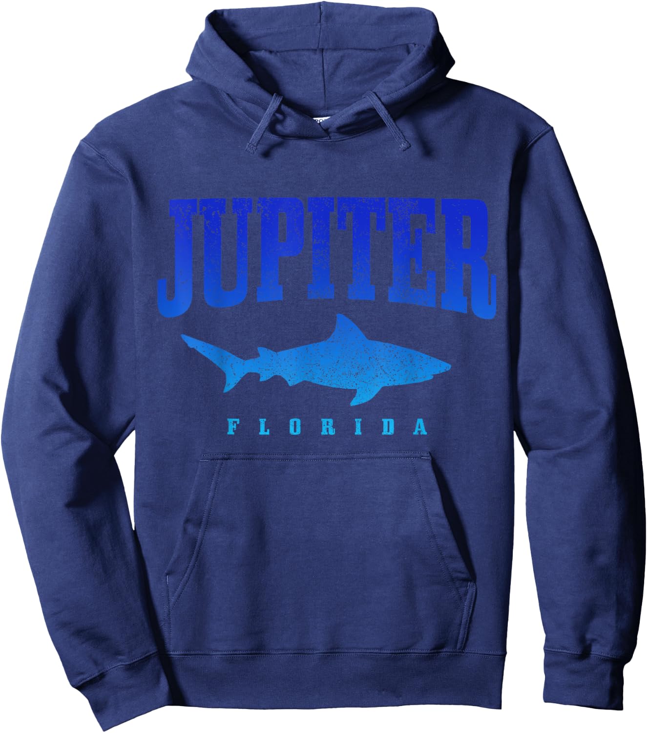 Jupiter Florida Diver Shark Diver Vintage Hoodie - Hoodie | Navy
