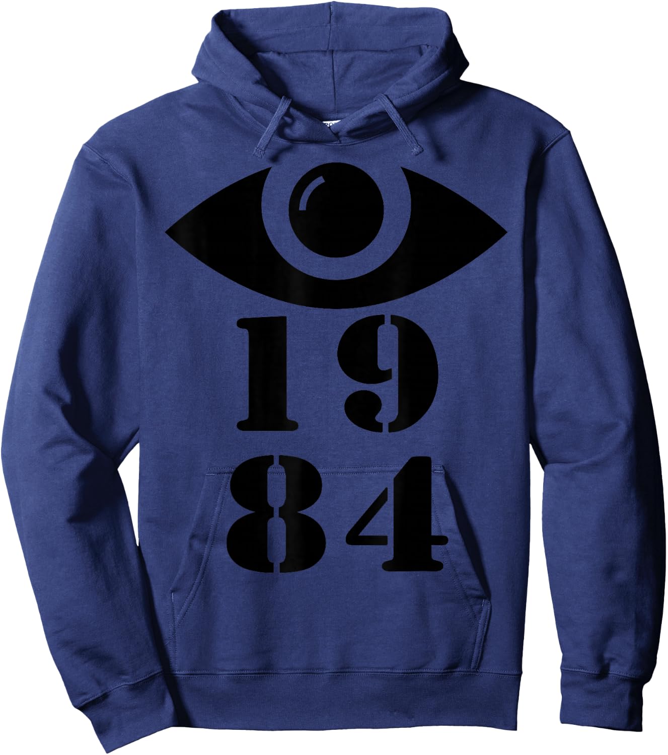1984 Orwellian Big Brother Is Watching You Hoodie - Hoodie | Navy