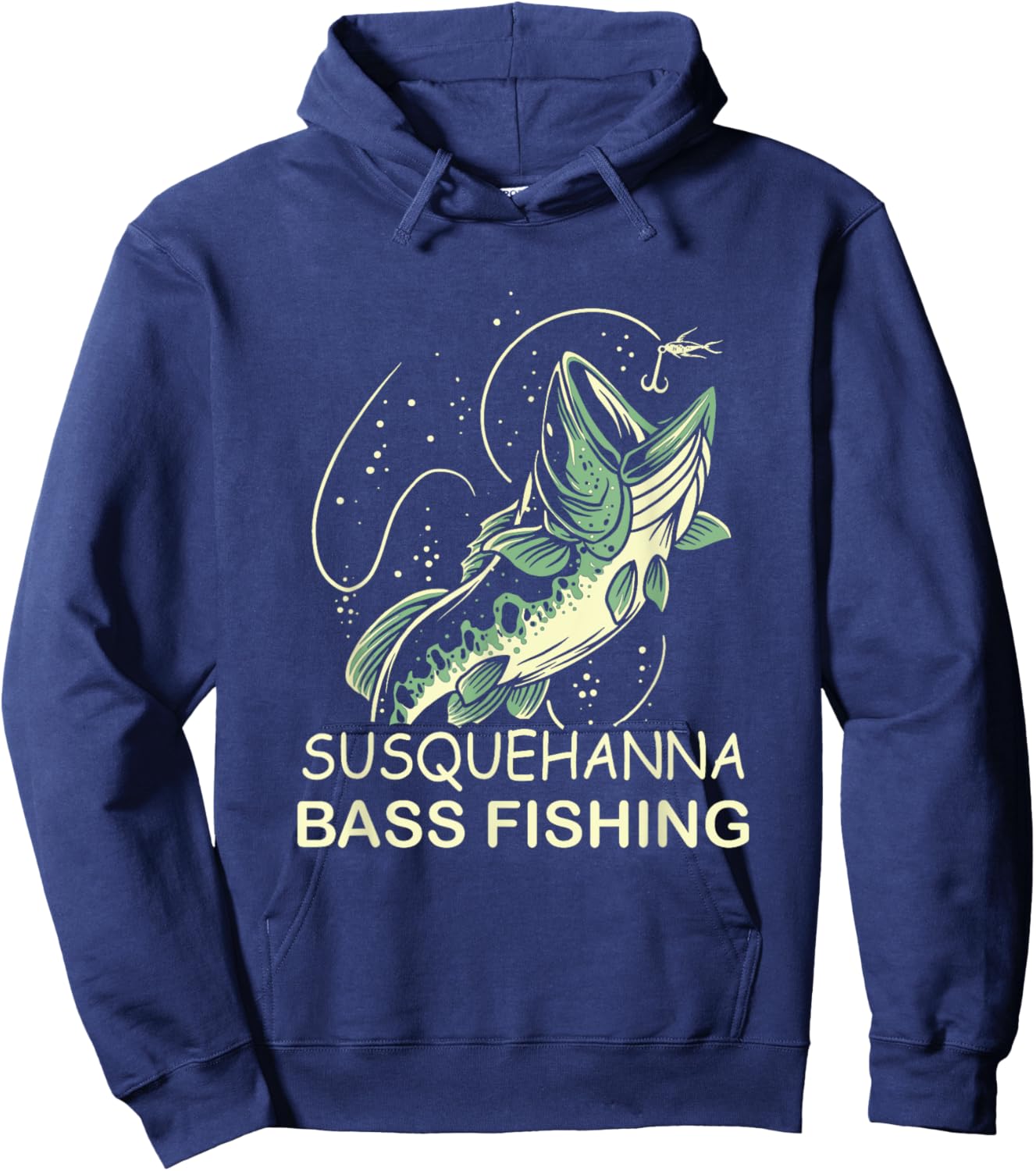 Susquehanna Bass Fishing Hoodie - Hoodie | Navy