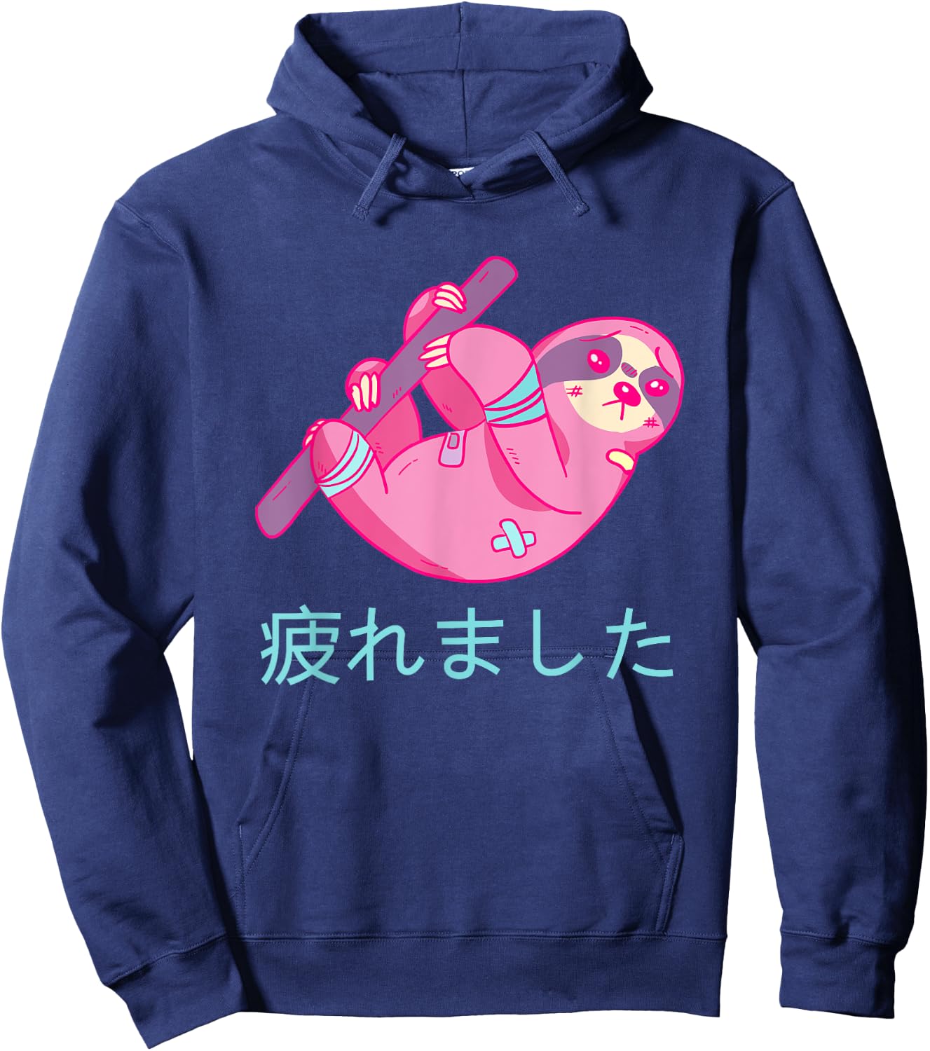 Yami Kawaii Sloth Pastel Goth Hoodie - Hoodie | Navy