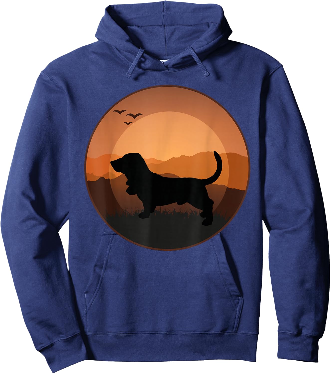Basset Hound Dog Hoodie - Hoodie | Navy
