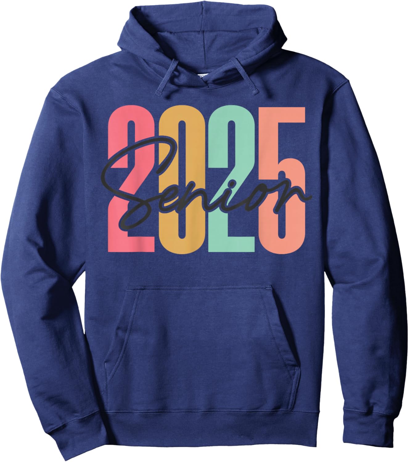 Senior 2025 Class of 2025 Graduation and Her Hoodie - Hoodie | Navy