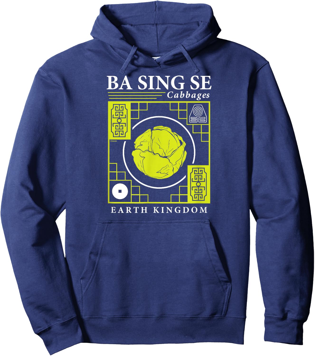Avatar The Last Airbender - Ba Sing Se Cabbages Hoodie - Hoodie | Navy