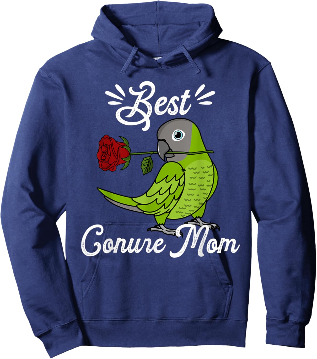 Best Parrot Mom I Dusky-headed Conure Hoodie - Hoodie | Navy