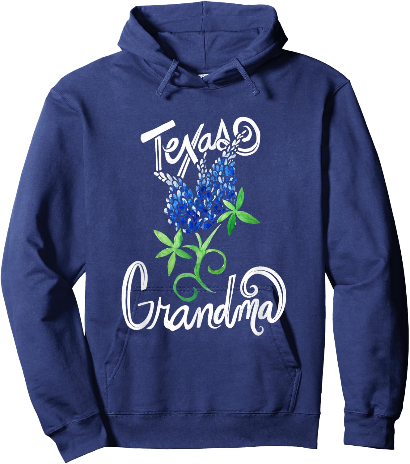 Texas Grandma Texas bluebonnets Hoodie - Hoodie | Navy