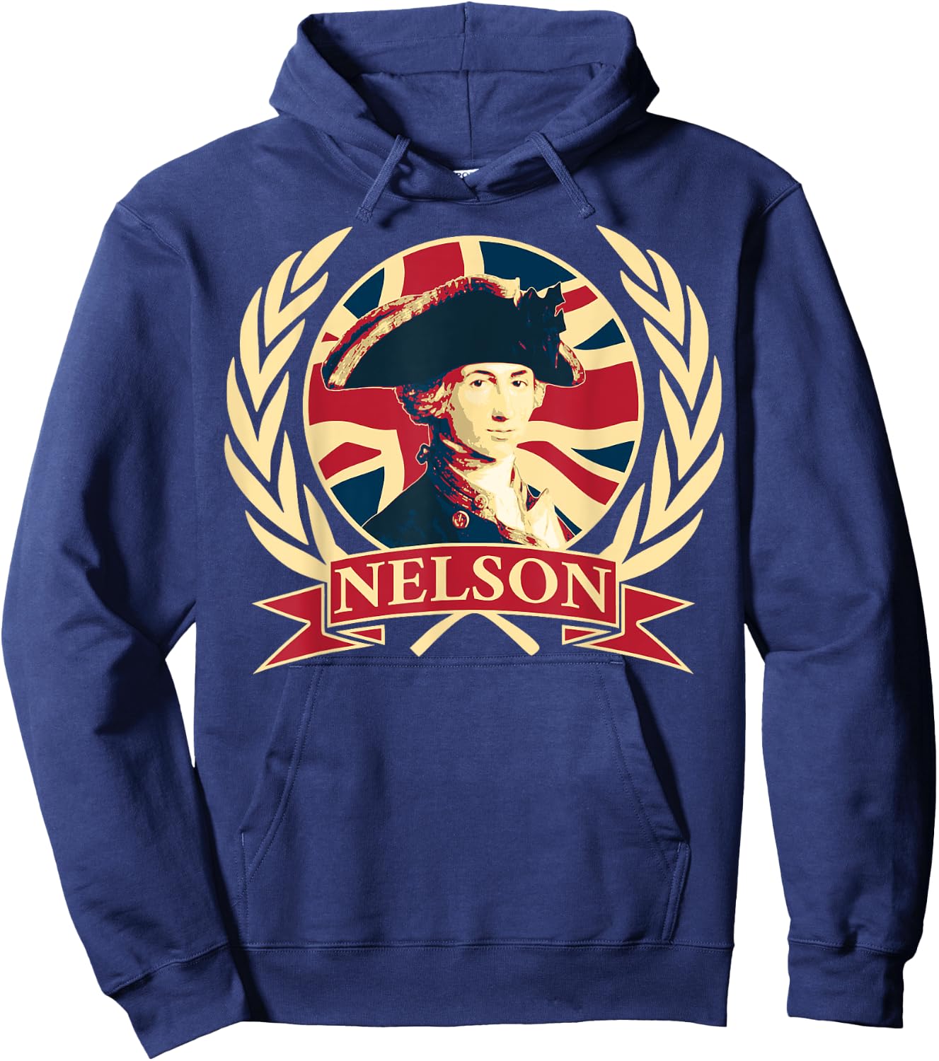 Horatio Nelson. British Flag Propaganda. Hoodie - Hoodie | Navy