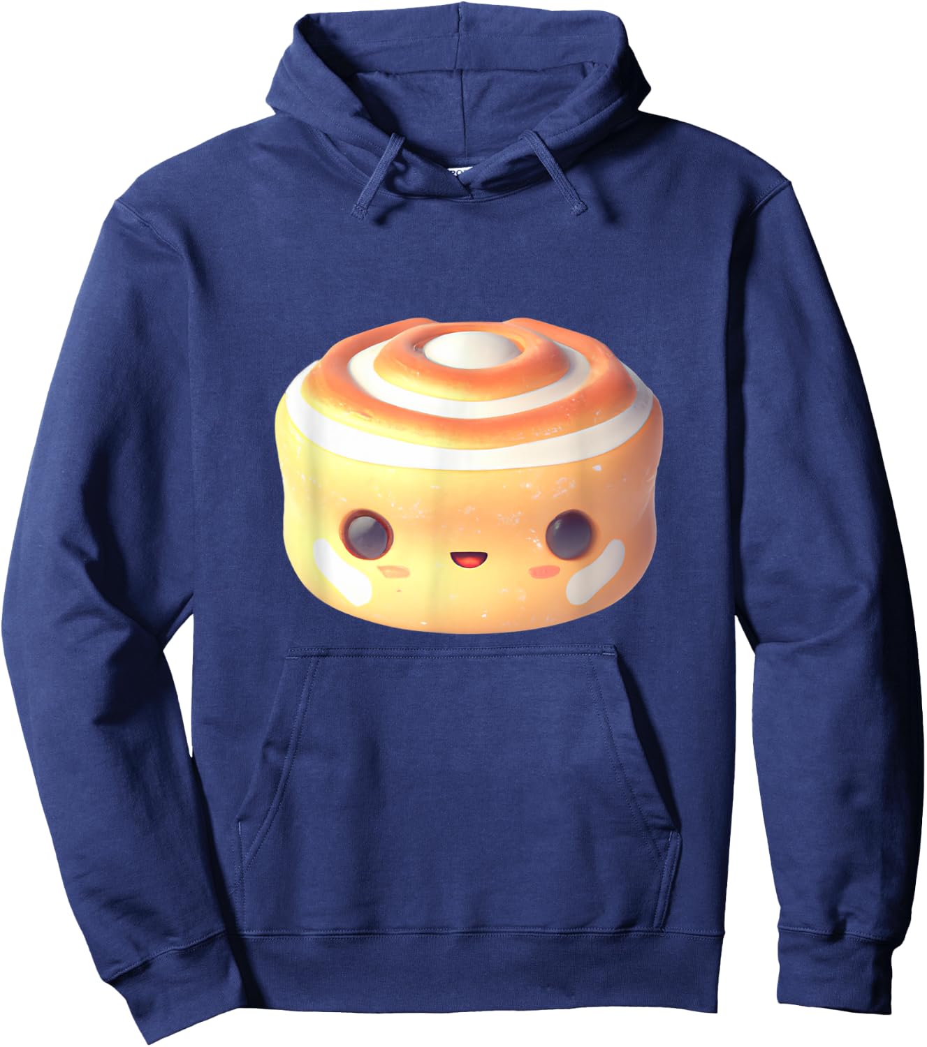 Kawaii Cinnamon Roll Hoodie - Hoodie | Navy