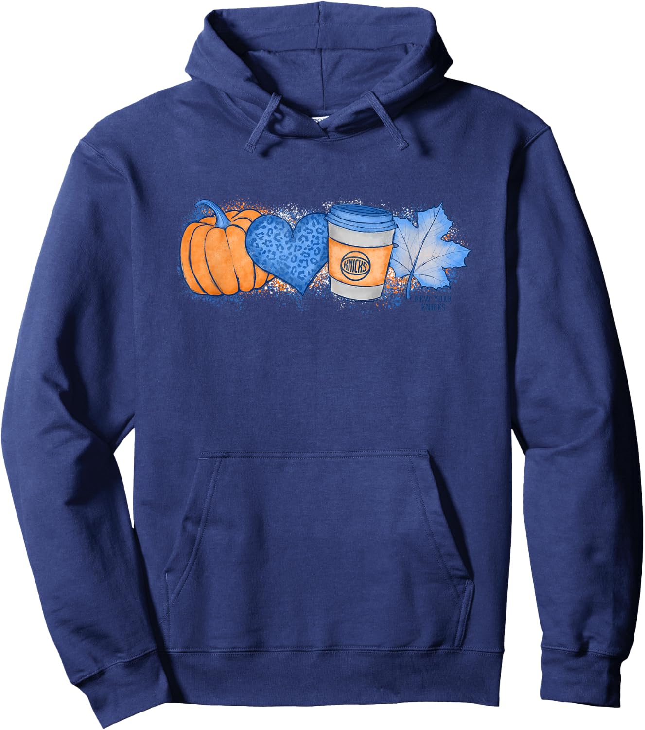 NBA New York Knicks Cozy Fall Painted Banner Hoodie - Hoodie | Navy
