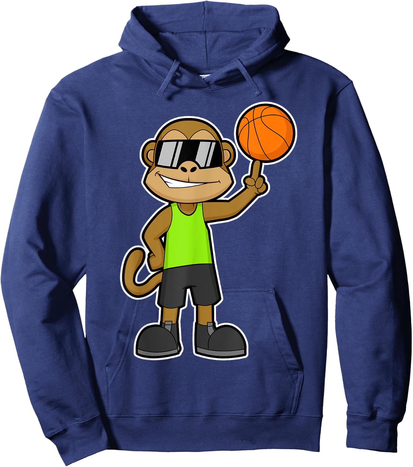 Monkey Basketball player Basketball Sports Hoodie - Hoodie | Navy