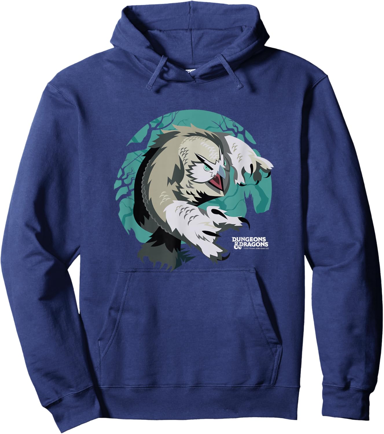 Dungeons & Dragons Owlbear Monster Woods Logo Hoodie - Hoodie | Navy