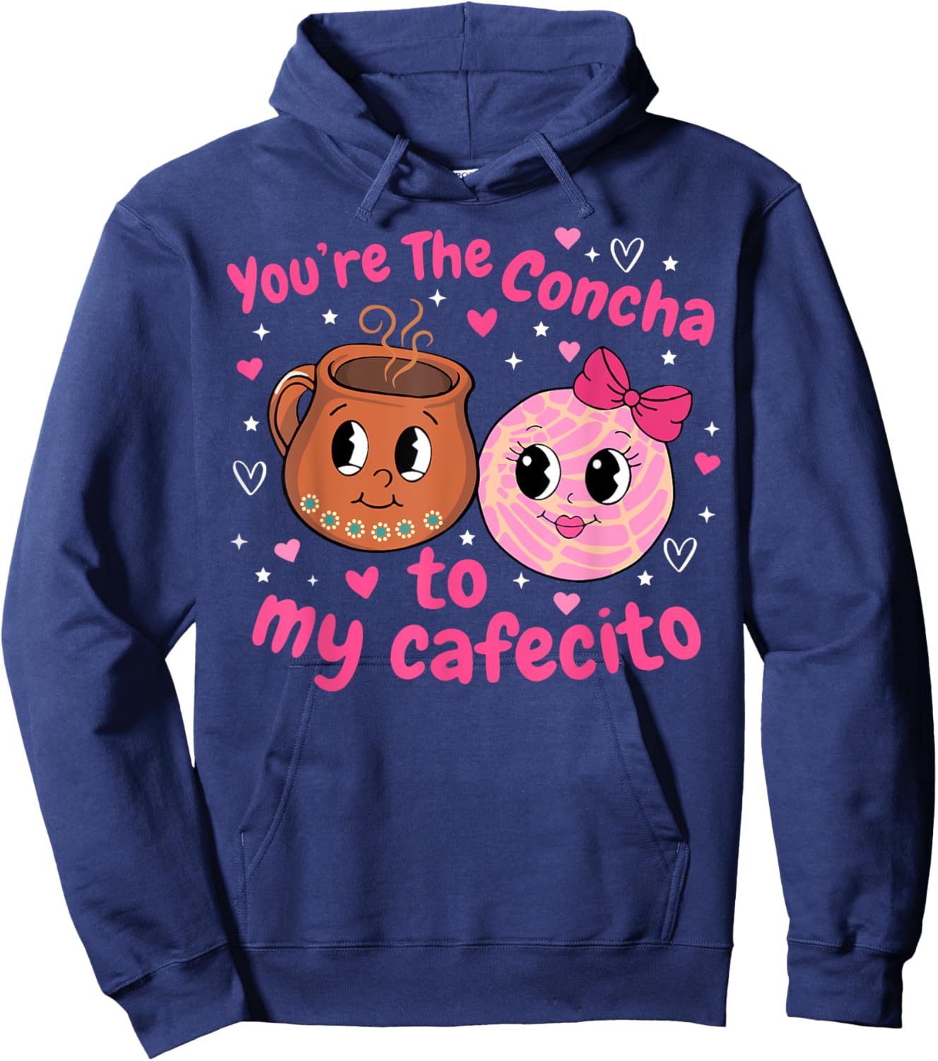 You're the Concha to My Cafecito Hoodie - Hoodie | Navy