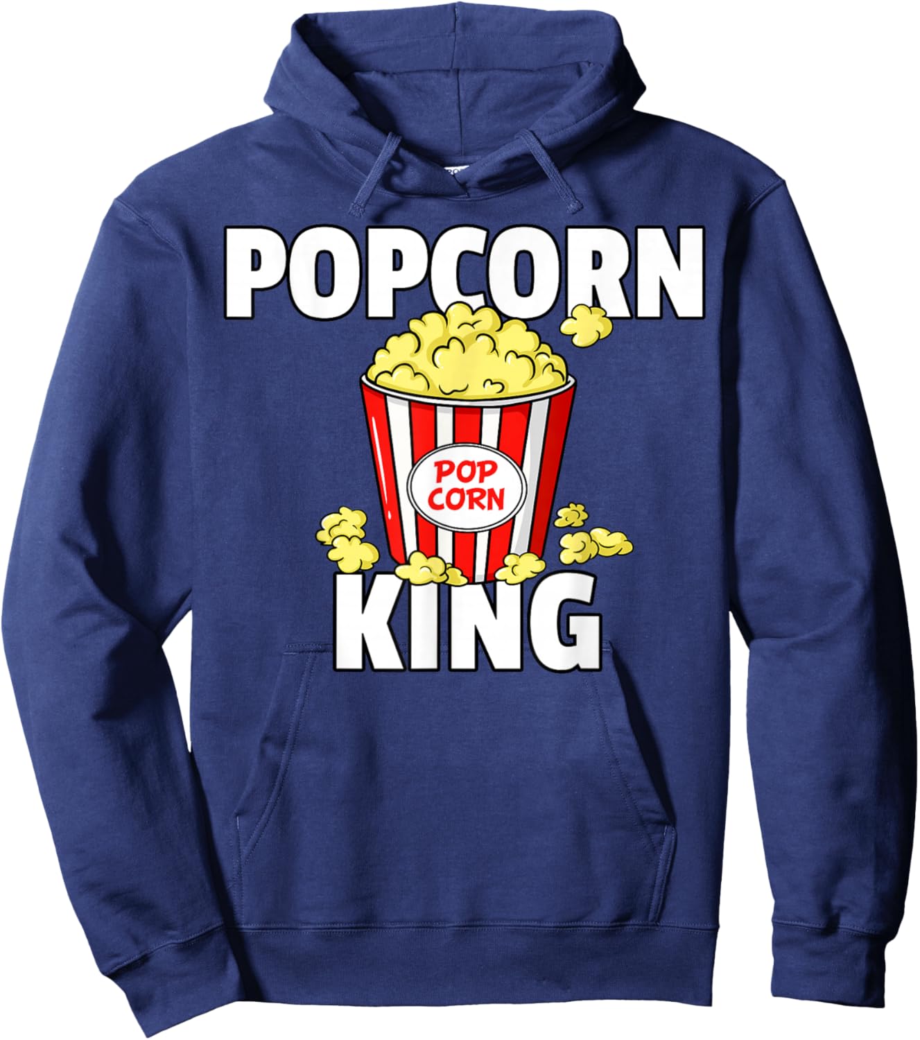 Popcorn King Cinema Movie Snack Hoodie - Hoodie | Navy