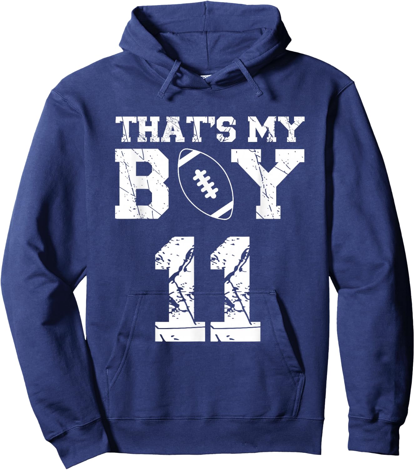 That's My Boy Football Number #11 Hoodie - Hoodie | Navy